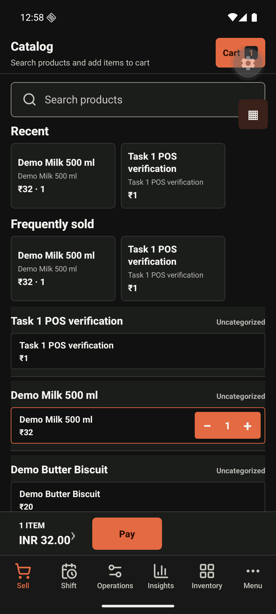 Android sell catalogue